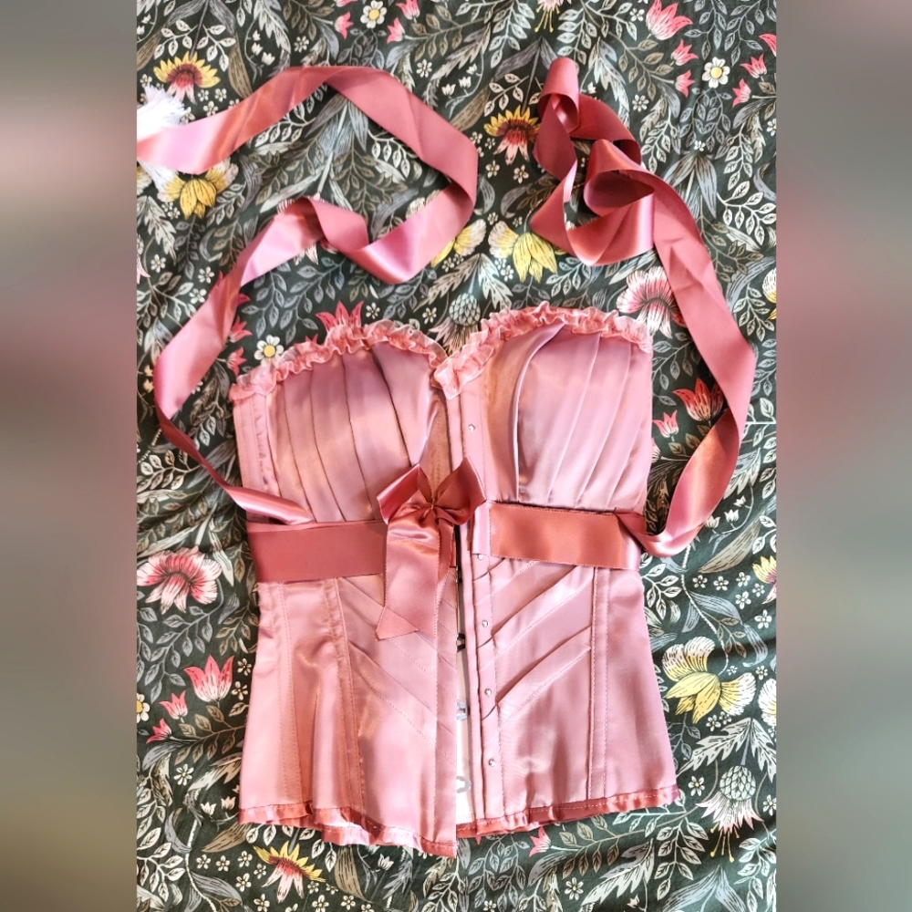 Blush Pink Corset by Corsetstory
